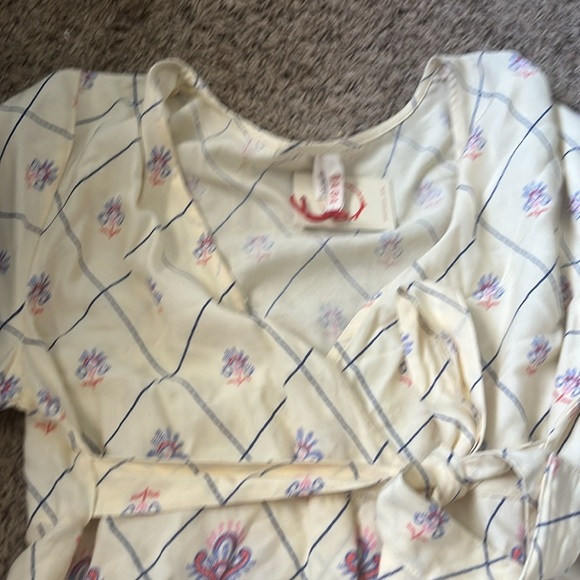 Anthropologie RAGA Cream   Sundress  Flutter Sleeves, Size Large, NWT, - Picture 2 of 5